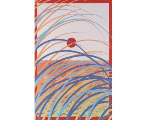 Sam Friedman (American 1984-), 'Untitled', 2019, acrylic and vinyl paints, silkscreen ink, and acrylic spray paint on printed
