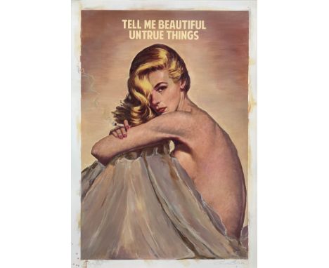 Connor Brothers (British Duo), 'Tell Me Beautiful Untrue Things', 2017, hand-embellished giclee print with silkscreen varnish