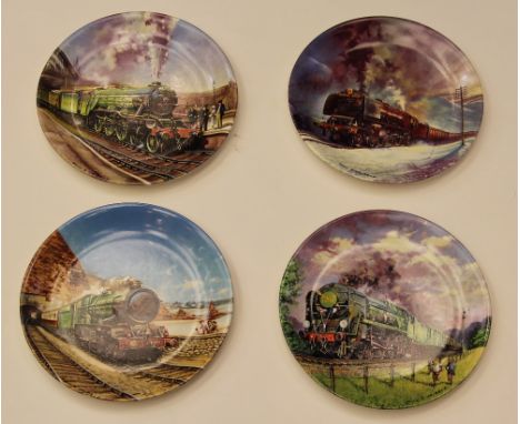 4 x Davenport Plates - 'The Flying Scotsman' 'The Golden Arrow' 'Cornis Riviera' and 'Royal Scot' 