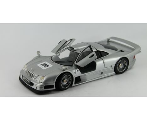 a maisto 1:18 scale model Mercedes Benz CLK-GTR  