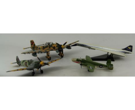 A corgi die cast model of concorde plus 3 other model aircraft  