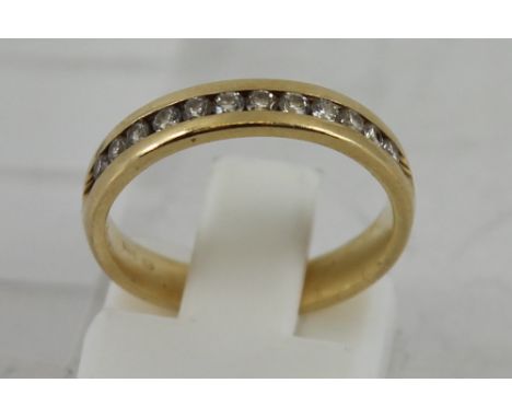 14ct gold ring size: j 3g  