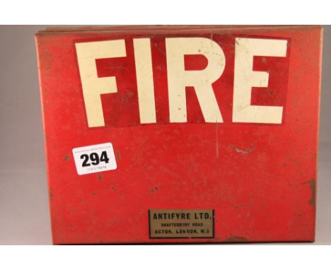 Vintage Antifyre LTD Fire blanket box  