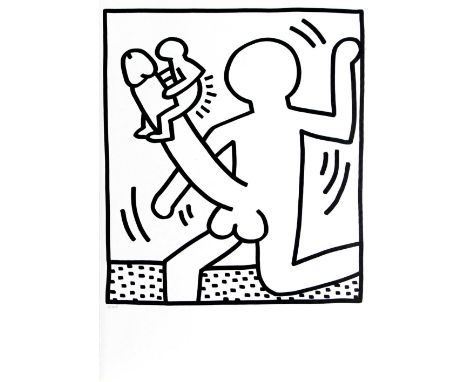Keith Haring (American, 1958-1990), Cock Buddy (from the Lucio Amelio Suite), 1983, lithograph, from the edition of 300, ed 3