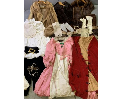 NATIONAL FUR COMPANY JACKET, stoles, other vintage costumes ETC