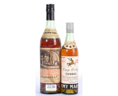 Delamain Cognac circa 1950 'The Old Cellar Cognac' and Remi Martin *** half bottle