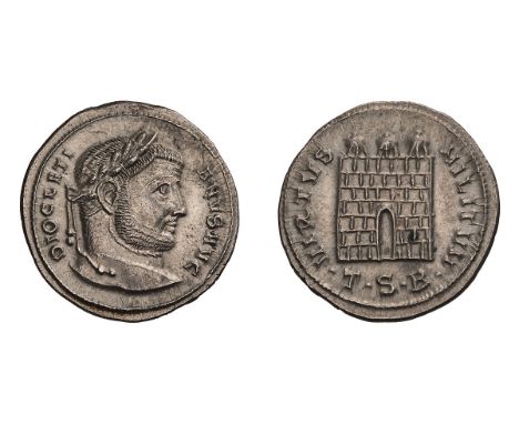  284-305 AD. Argenteus, 3.18gg (12h). Thessalonica, c. 302 AD. Obv: DIOCLETI - ANVS AVG Head laureate right. Rx: VICTORIA - M