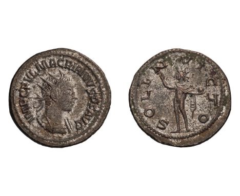  260-261 AD. Antoninianus, 3.87gg (12h). Antioch. Obv: IMP C FVL MACRIANVS P F AVG Bust radiate, cuirassed right, seen from f