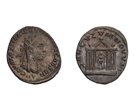  250-251 AD. Antoninianus, 3.74gg (7h). Antioch. Obv: C OVAL OSTIL MES CO[INTV]S CAESAR Bust radiate, draped right, seen from