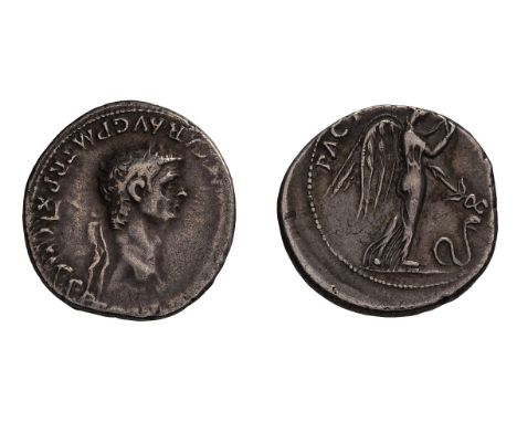  41-54 AD. Denarius, 3.74gg (3h). Lugdunum, 51-2 AD. Obv: [TI CLAVD CAESA]R AVG P M TR P XI IMP P P [COS V] Laureate head rig