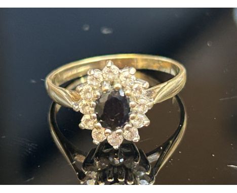 9ct Gold dress ring Weight 1.4g Size I