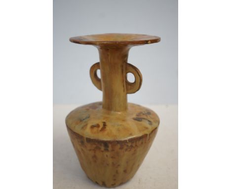 Ceramic art vase signed T H L 1979 Height 25 cm 