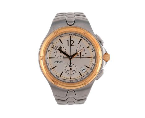 
	
		EBEL, SPORTWAVE, REF. E1251K51
		A BI-METAL BRACELET CHRONOGRAPH WATCH WITH DATE, NO. A011936, CIRCA 2008
		Movement: Ca