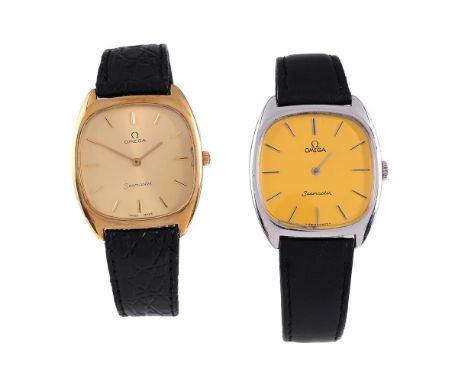 
	
		OMEGA, SEAMASTER, RER. 111.0139
		A BI-COLOUR WRISTWATCH, CIRCA 1977
		Movement: Cal. 625, manual wind, 17 jewels
		Case