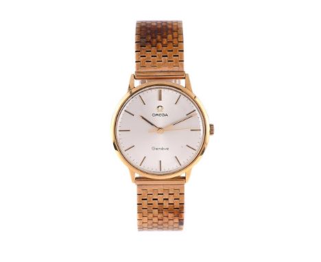 
	
		OMEGA, REF. 131.041
		A GOLD BRACELET WATCH, CIRCA 1971
		Movement: Cal. 601, manual wind, 17 jewels
		Case: Gold colour