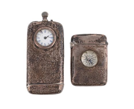 
	
		A VICTORIAN SILVER COMBINATION VESTA, WATCH AND SOVEREIGN CASE
		WILLIAM NEALE, BIRMINGHAM 1887
		The gilt sovereign hol