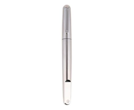 
	
		MONTBLANC, RED SIGNATURE, REF. M25821
		A BRUSHED PALLADIE NICKEL ROLLERBALL PEN
		
		Cap and Barrel: Brushed palladie n