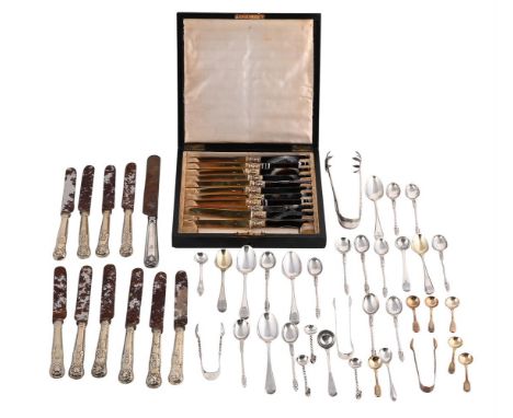 
	
		A COLLECTION OF SILVER FLATWARE
		To include: ten apostle tea spoons, sponsor&#39;s mark for Alexander Crichton, import 