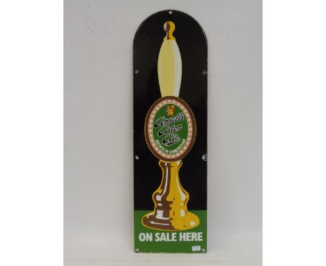 An Ansells Aston Ale pictorial narrow enamel sign, 6 x 20".