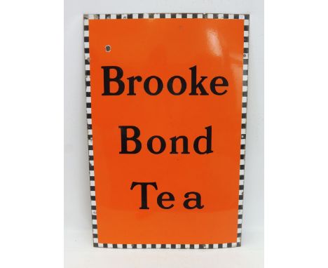 A Brooke Bond Tea rectangular enamel sign of good, bright colour, 20 x 30".
