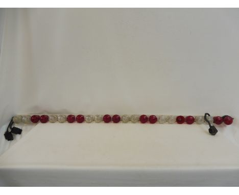 A 1960s/1970s fairground strip light, 62" long.