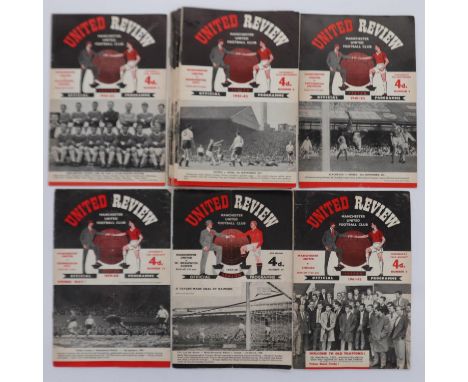1961-63 Manchester United programmes (31). UK P&amp;P Group 1 (£16+VAT for the first lot and £2+VAT for subsequent lots) 