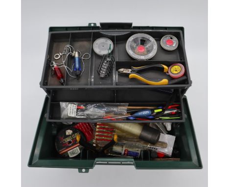 Tackle box with coarse fishing tackle contents. UK P&amp;P Group 2 (£20+VAT for the first lot and £4+VAT for subsequent lots)