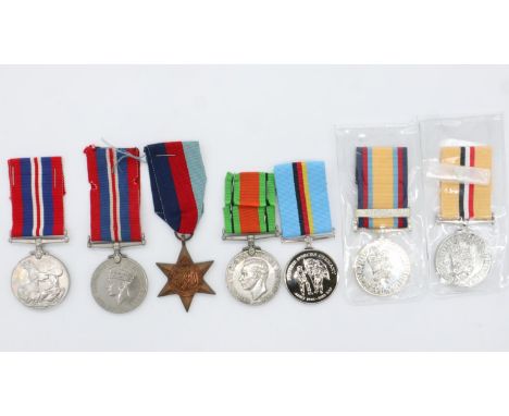 British military medals including four WWII examples, some restrikes. UK P&amp;P Group 1 (£16+VAT for the first lot and £2+VA