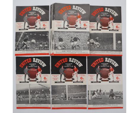 Manchester United programmes 1965-67 (41). UK P&amp;P Group 1 (£16+VAT for the first lot and £2+VAT for subsequent lots) 