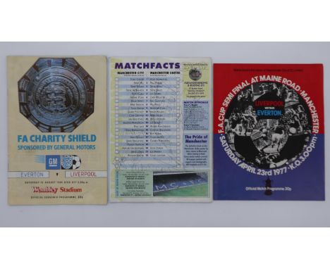 Manchester City Vs United, November 1993 programme signed by the players and two other programmes. UK P&amp;P Group 1 (£16+VA