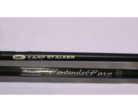 Shakespeare Contender carbon rod, 3.6 m and an NGT carp stalker. UK P&amp;P Group 2 (£20+VAT for the first lot and £4+VAT for