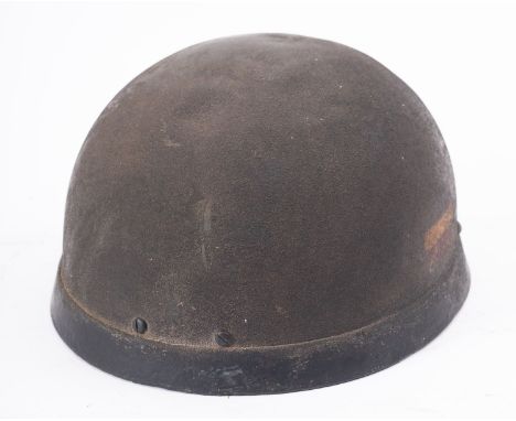 A WWII 2nd Battalion Ox & Bucks Light Infantry Fibre rim Airborne Forces/Paratrooper's steel helmet, the exterior with regime