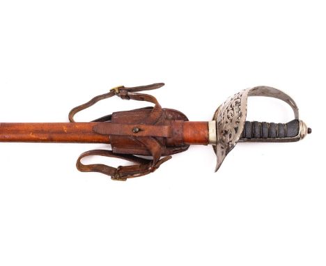 An Edward VII pattern 1897 Infantry Officer's sword by Henry Wilkinson, numbered 42005 with 32 1/4in. nickelled steel blade f