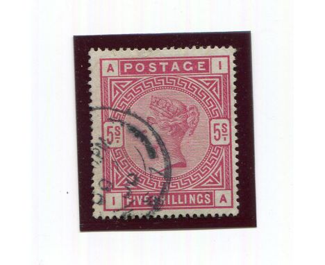 A collection of Great Britain stamps, Victoria issues used on stock cards, including 1d reds surface printed with 8d orange, 