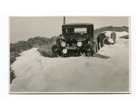 CADILLAC. A collection of 17 postcards and photographs of Cadillac motorcars, including 1 identified as being at Cheltenham R