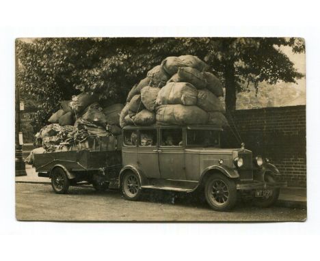 MORRIS. A collection of 68 postcards, photographs and reprints of 1920s and 1930s Morris Flatnose motorcars, including an adv
