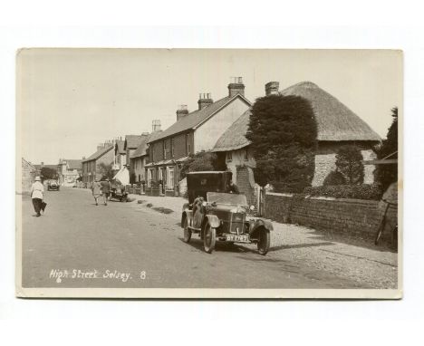 ROVER. A Collection of 23 postcards and photographs of Rover 8 motorcars, including a postcard titled 'High Street, Selsey'. 