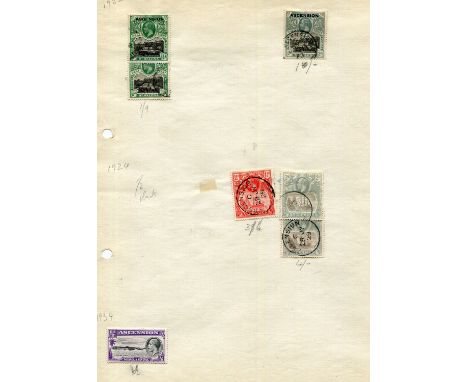 An early stamp collection (up to 1950) in five large lever arch files, including Great Britain, British Commonwealth, 1937 Co