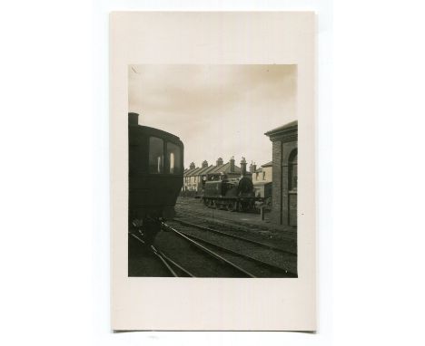 A collection of 35 postcards relating to the railway in Littlehampton, West Sussex, including 10 photographic postcards relat