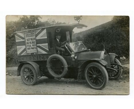 GLADIATOR. A collection of 28 postcards and photographs of Gladiator motorcars, including two postcards of the Daily Chronicl