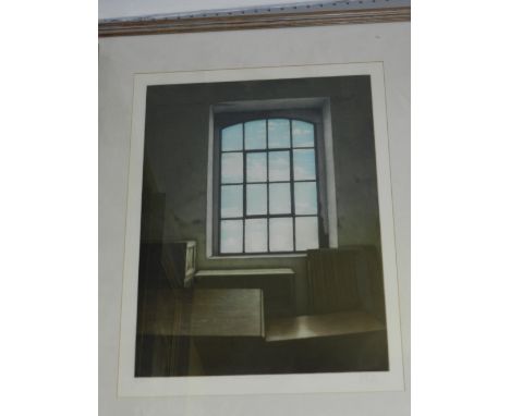Contemporary Continental school, 'Atelier Fenster', etching and aquatint, signed in pencil lower right, limited edition 31/99