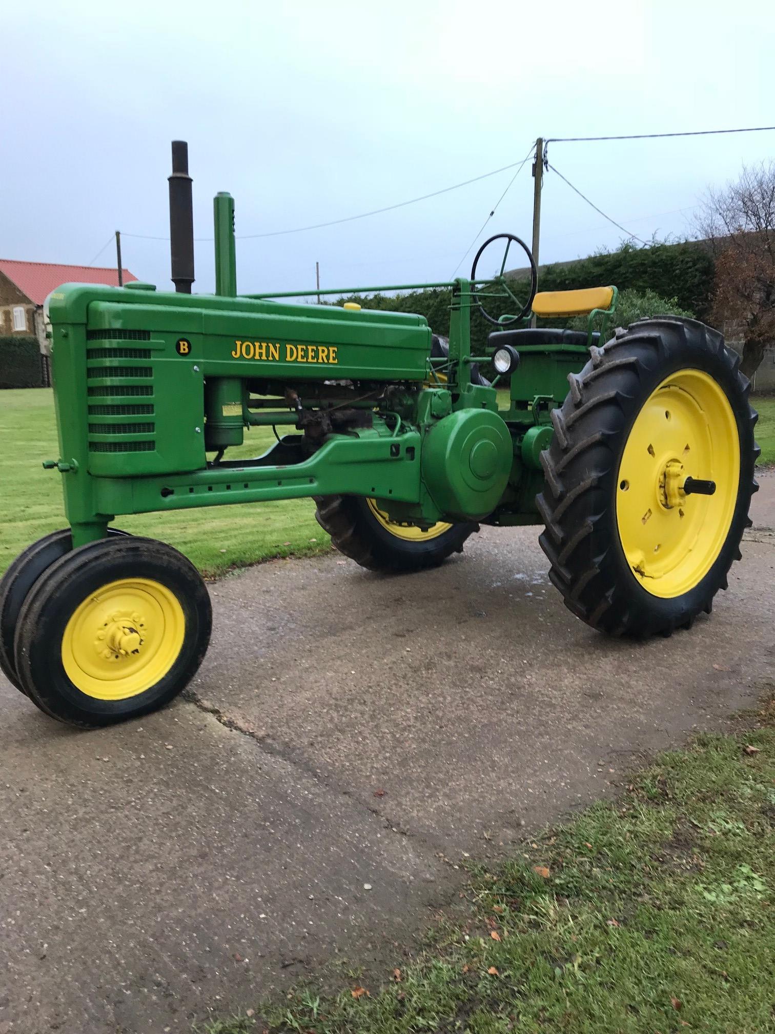 1952 John Deere Model B Petrol Tractor, Fully Restored, Electric Start