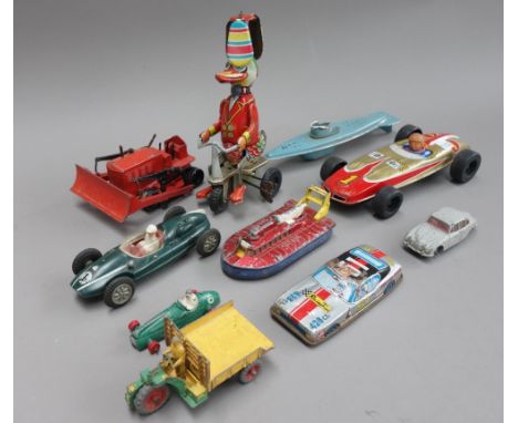 A quantity of die-cast and tin plate toys, including; Matchbox 1-75 Series, Corgi and Dinky, (a.f).