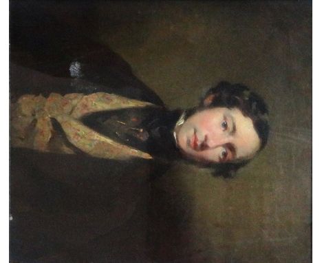 English School (19th century), Portrait of a gentleman, oil on canvas, 32cm x 27cm.