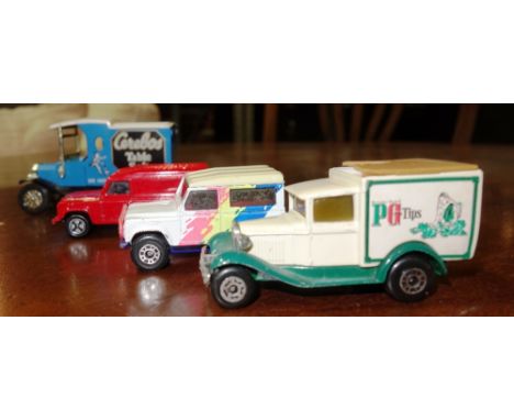 Toys, including; a quantity of play worn Matchbox, Dinky and sundry vehicles and toys, (qty). 