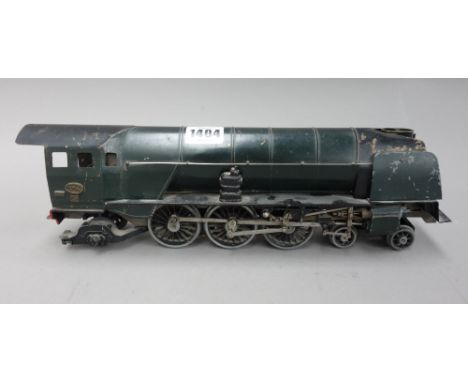 A Bachmann type O gouge electric locomotive, metal body, 2-6-4, green livery. (a.f.) 36cm. 