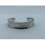 Gucci 925 Silver Made in Italy Cuff Bracelet Bangl