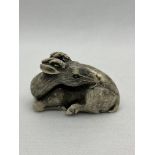 Japanese Netsuke of a Deer Signed PMS.