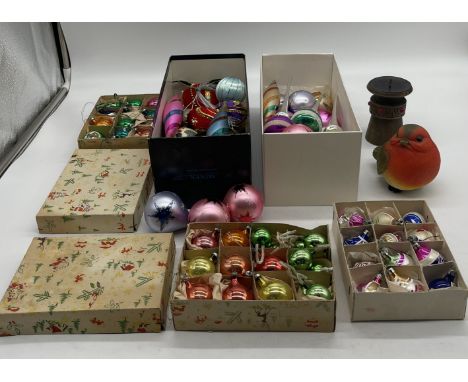 Collection of Vintage Christmas Decorations. 