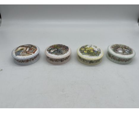 Royal Doulton - Brambly Hedge Four Seasons Trinket Boxes to include Spring, Summer, Autumn, and Winter. 
Good condition, no d